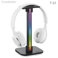 ✖◕ Gaming Headphones Holder RGB Display Table Earphone Stand Hanger With Rhythm Light USB Ports Headphone Headset Stand Accessories