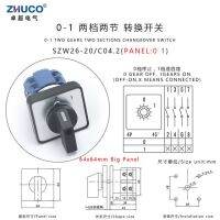 Zhuco Szw26/Lw26-20 64X64มม. 48X48มม. ยึดแผง20a 660V 2เฟส8สกรูเลือกตัวหมุนปรับแรงสวิตช์เลือกแหล่งจ่ายไฟฟ้าแบบหมุนลูกเบี้ยว