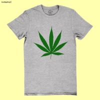 จัดส่งจากกรุงเทพฯ ส่งตรงจุด┅เสื้อยืดลายใบกัญชา Weed Marijuana เสื้อยืดแขนสั้นผู้ชายสกรีนลาย เสื้อยืดคอกลม