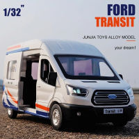 1:34 FORD Transit Alloy Multi-Purpose ยานพาหนะรถรุ่น Diecast โลหะของเล่นรถจำลอง Sound Light Collection เด็ก Gift888