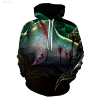 2023 Horror With Hood Jackets Terror Unisex Devil Mens Hoodies Pullover 3D Printed Cool Hip Hop Funny Long Sleeve Spring Sweatshirts Size:XS-5XL