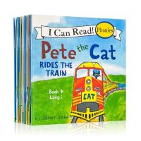 12 Book/ชุด I อ่านได้ The PETE Cat หนังสือภาษาอังกฤษสำหรับหนังสือนิทานเด็กของเล่นเพื่อการศึกษาสำหรับเด็ก Pocket Reading MINI Book 13x13 ซม.