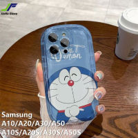 JieFie เคสนิ่มใสป้องกันการตกสำหรับ Samsung Galaxy A10S / A20S / A30S / A50S / A10 / A20 / A30/A50เคสคู่รูปการ์ตูนโดราเอมอนน่ารักเคสโทรศัพท์