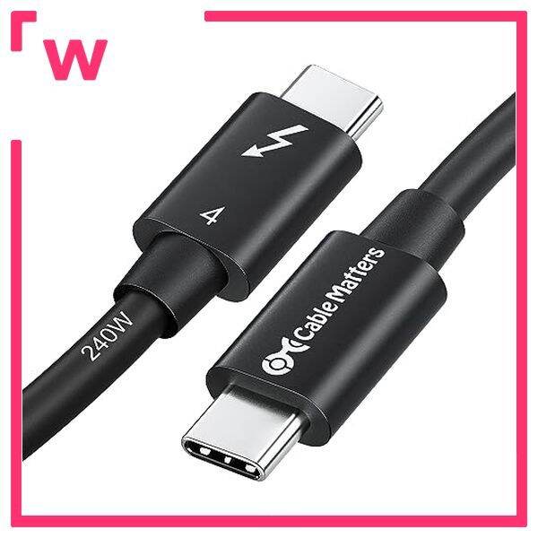 [Intel Thunderbolt Certified] Cable Matters Thunderbolt 4 Cable 1m 40