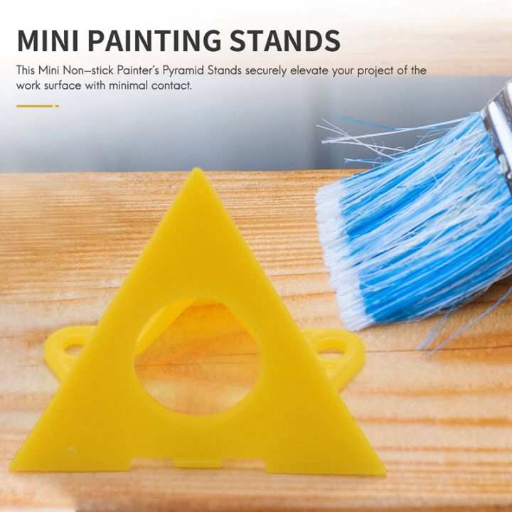 20pcs-painters-pyramid-stands-cabinet-paint-stands-for-canvas-cabinet-door-risers-pouring-paint-canvas-support-stands