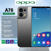 โทรศัพท์มือถือ OPPQ A76 ใหม่เอี่ยม สมาร์ทโฟน5G หน่วยความจําขนาดใหญ่ ใส่ได้2ซิม ระบบนำทาง GPS บลูทูธ ถ่ายภาพ ชมภาพยนต์ มือถือราคาถูก เล่นเกม เมนูภาษาไทย ข้อเสนอพิเศษ คุณภาพดี มีจำนวนจำกัด รีบเลย