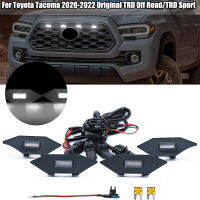 Q รถเลนส์สีขาว Amber Light LED ด้านหน้า Grille สำหรับ Toyota Tacoma 2020-2022 Original TRD Off Roadtrd Sport Singal ไฟ