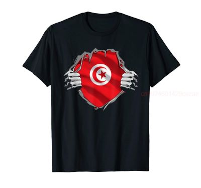 ผ้าฝ้าย 100% Super Tunisian Heritage Proud Tunisia Roots Flag เสื้อยืดผู้ชายผู้หญิง UNISEX T เสื้อขนาด S-6XL