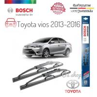 ใบปัดน้ำฝน ซิลิโคน ตรงรุ่น Toyota Vios 2013-2016 ไซส์ 24-14ยี่ห้อ BOSCH ของแท้ จำนวน 1 คู่ **ยินดีให้บริการจบในที่เดียว**