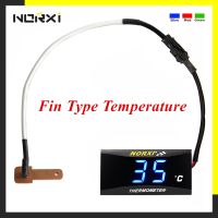 ㍿♟ Motorcycle Fin Type Temperature Sensor Mini Meter For XMAX250 300 NMAX CB 400 CB500X Sensor thermomete gauges Scooter Racing