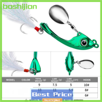 Bashijian Spinner Bait 9G 13G 17G โลหะ Vib ประมงหลอกล่อช้อนหมุนเหยื่อแข็งด้วย Sequin Pesca สำหรับหอกเบส