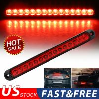 【LZ】▨☢  LED vermelho Terceira Barra de Luz de Freio Luz Traseira Marcador Lateral Turn Signal Stop Warning Lamp High Mount 12V 24V 1 Peça