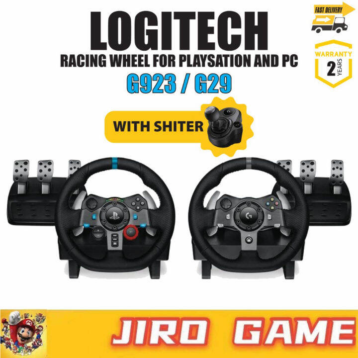 Logitech G29 / G923 Gaming Racing Steering Wheel + Pedal + Drive Force ...