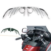 Wing GL 1800 Motorcycle Front Speaker Outer Trim Chrome ABS Decoration Parts For Honda Wing GL1800 F6B 2006-2017 2Pcs