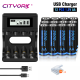 CITYORK 1.5V AA Li ion Rechargeable Battery 3000mWh 1.5 V AA Lithium ion Rechargeable Batteries With1.5V AA AAA Battery Charger