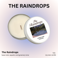 Melty.diary - The Raindrops Soy Wax Candle เทียนหอมไขถั่วเหลืองขวดพุดดิ้ง 80g