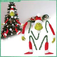 Grinch Arm Leg Head Ornaments Holder Christmas Tree Decorations Xmas Party Gift