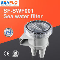 SEAFLO 25มิลลิเมตร32มิลลิเมตร38มิลลิเมตรทะเลกรองน้ำเหมาะกับสำหรับท่อขนาด1 "1.25" 1.5 "กรองเรือทะเลเครื่องยนต์ไอดีทำความสะอาด SF-SWF001