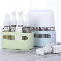 【YP】 2/3/4-In-1 Refillable Bottle Combined Shampoo Shower Lotions Dispenser Spray Containers With Funnel