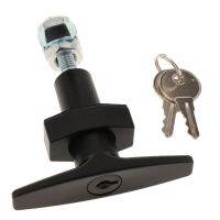 Trailer Camper RV Garage Door T Handle Lock wi/2 Keys for Toolbox Cabinet