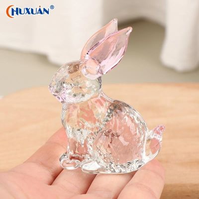 【CC】✵  Glass Statue Figurines Ornaments Garden Room Office Table