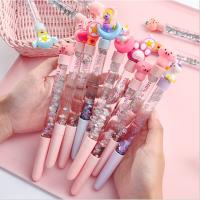 0.5mm black Glitter Pen ins Girl Heart Creative Oil Fairy Gel Cute Stationery Student Pen