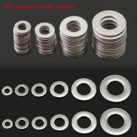 【CW】 105 stainless steel flat washers 304 Stainless Steel Washer/Spring Metric Washer Assortment Set M3 M4 M5 M6 M8 M10