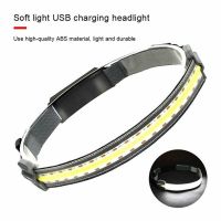 COB Headlamp with Built-in Battery Flashlight for Running USB Rechargeable Torch Headlight Outdoor Head Lamp 3 Lighting Modes