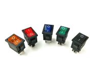 5PCS KCD1 On-Off 4Pin Rocker Switch 6A/10A 250V/125V AC Red Yellow Green Blue Button Best Price KCD1