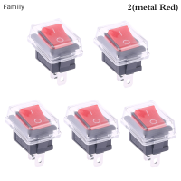 Family Flower Flash Sale 5pcs PUSH button MINI SWITCH 2Pin สวิตช์ ON/OFF Rocker พร้อมฝาครอบกันน้ำ