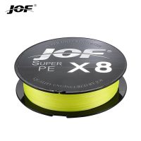 JOF เอ็นตกปลา X8ยี่ห้อยาว300ม. สายพีอีมัลติฟิลาสายตกปลาถัก8เส้นสำหรับปลาคาร์พสายเบ็ดตกปลา15-100LB 0.14มม.-0.5มม