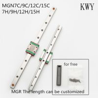 Mgn7 Mgn12 Mgn15 Mgn9แอล100 200 350 500 600 800มม. Trilho Deslizante Miniatura เชิงเส้น1 Pea Mgn Guia Mgn Transporte Cnc Impress