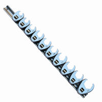 10Pcs Crow Foot Crowsfeet Wrench Spanner Set 38 Drive 10Mm-22Mm On Storage Rail