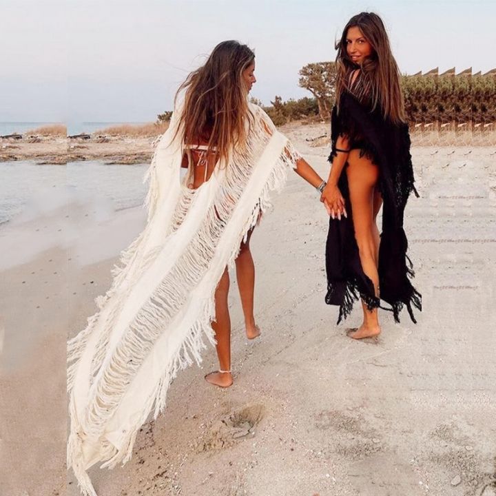 hot-sell-summer-vacation-knitting-beach-bikini-cover-ups-tassel-smock-maxi-dress-solid-2023-holiday-sexy-hollow-out-bathing-robe-vestidos