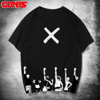 【จัดส่งฟรี】GONIS One Pieceร่วมเสื้อยืดแขนสั้นชายฤดูร้อนสไตล์ฮ่องกงอะนิเมะบุคลิกภาพเวอร์ชั่นเกาหลีของน้ำหลวมแบรนด์แนวโน้มแขนสั้นลำลอง