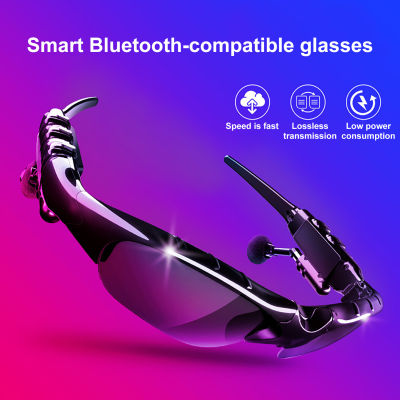 แว่นตาอัฉริยะเสียง Binaural ทนทานต่อรังสียูวี Bluetooth-compatible5.0อินเทรนด์แว่นกันแดดสำหรับขับขี่