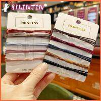 91LINTIN Random Color ใหม่ เครื่องประดับผม กระชับ ผู้หญิง แหวนติดผม เชือกผูกผม ยืดหยุ่นสูง 4 in 1