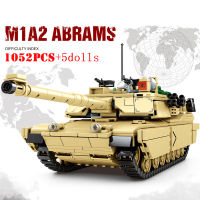 City ทหาร M1A2 Ams Leclere หลัก Battle Tank Building Blocks WW2ทหารตัวเลขกองทัพอิฐของเล่นเด็กสำหรับของขวัญเด็ก