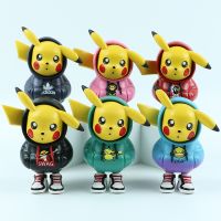 [COD] trendy brand sweater Pikachu hand-made cute car cake decoration Pokémon doll standing posture