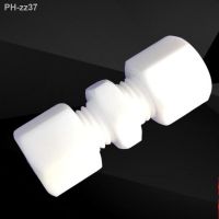 1 2 3 4 6 8 10-35mm Tube OD PTFE Compression Union Connector Coupler Pipe Fitting Anti-corrosion High Temperature Resistance