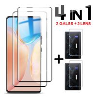 ☋▧ Tempered Glass Screen Protector Film For Vivo X70 X60t X60 X50 Pro Plus Camera Lens Protective Glass Cover for Vivo X70 Pro Plus