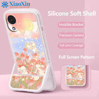 XiaoXin สำหรับ Samsung A03 Core TPU ขาตั้งโทรศัพท์ที่มองไม่เห็นเคสโทรศัพท์แบบบูรณาการ Soft Case กล้องครอบคลุมเต็มรูปแบบ