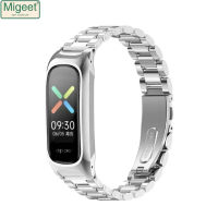 Migeet สายนาฬิกาโลหะสำหรับ OPPO สายรัดข้อมือโลหะเหล็กสแตนเลสสตีลสายรัดข้อมือทดแทน OPPO