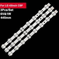 445mm 6V 3Pcs Tv Backlight Led for LG 43inch CSP SSC_Trident_43UK65_S SVL430A62 43UK6500 43UK6750 LGD43062 43UK6520 43UK6510 Electrical Circuitry Part