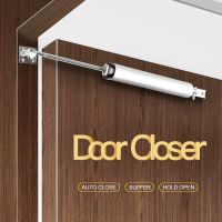 ☽ Pneumatic Buffer Door Closer Automatic Door Closing Device for Residential and Light Commercial Doors Aluminum Alloy