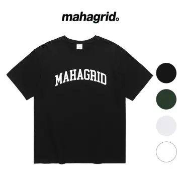 Men's MAHAGRID Small Arc Logo Crew Neck Off White