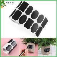 HENRI 250pcs/roll กันน้ำ เครื่องเทศ ขวดแยม สติ๊กเกอร์ฉลาก ป้ายกระดานดำ แท็กขวด ปากกามาร์กเกอร์