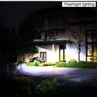 โคมไฟร้อนสีขาวกันน้ำ Bright Light Multifunctional โคมไฟพลังงานแสงอาทิตย์กลางแจ้ง Motion Sensor โคมไฟรักษาความปลอดภัย Abs Portable