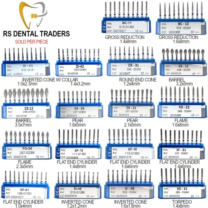 Diamond Bur / Resto Bur / Dental Bur / Prostho Bur DIANFONG ABRASIVES