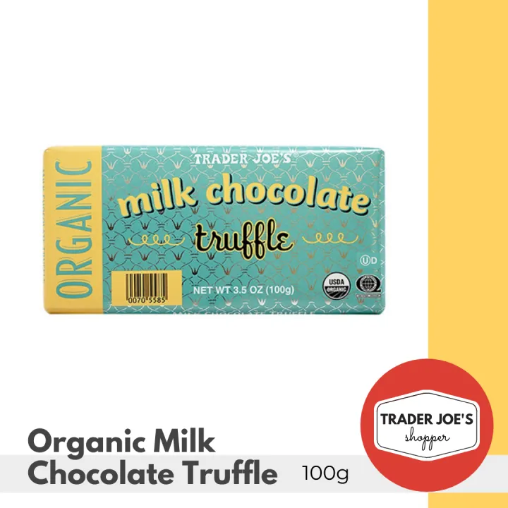 Trader Joe's Organic Milk Chocolate Truffle Bar, 100g Bar Lazada PH